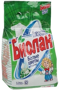 Биолан Стиральный порошок Автомат Белые цветы, 1200гр