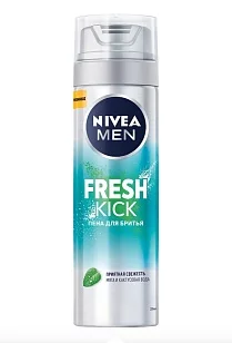 Nivea MEN Пена для бритья Fresh Kick 200мл