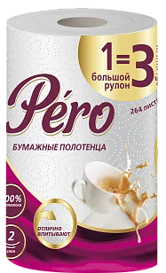 Pero Бумажные полотенца 1=3 2сл, 1рул