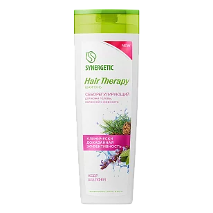 SYNERGETIC Шампунь Себорегулирующий HAIR THERAPY 400мл