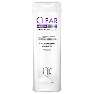 CLEAR MEN Шампунь Против перхоти 2в1 Антибактериальный эффект, 380мл