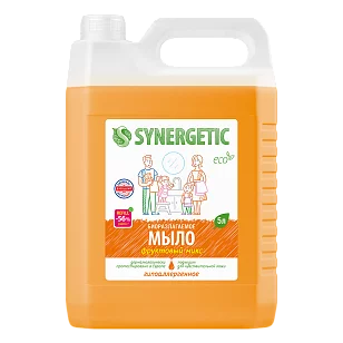 SYNERGETIC Жидкое мыло Фруктовый микс 5л