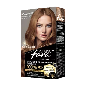 КЛ Fara Classic Краска д/волос 504а Золотистый янтарь (6шт)