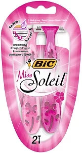 BIC Miss Soleil Pink Станки д/бритья женские одноразовые 2шт