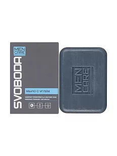 SVOBODA MEN CARE Мыло твердое с углем, 100г