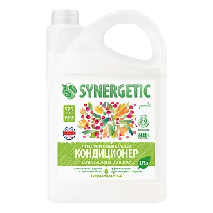 SYNERGETIC Кондиционер-бальзам д/белья Иланг-иланг и вишня 3,75л