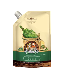 Невская Косметика Мыло жидкое Банное, 1л Дой-пак