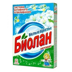 Биолан Стиральный порошок Автомат Белые цветы , 350гр