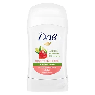 DOVE Део стик Клубника и лайм 40мл