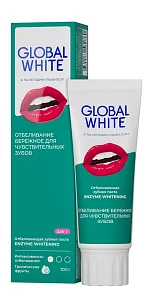 GLOBAL WHITE Зубная паста отбеливающая Enzyme 100 г