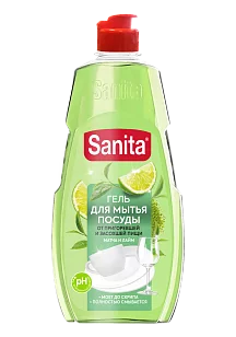 Sanita Жидкость д/посуды Матча и лайм 450г (10шт в кор)*