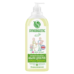 SYNERGETIC Жидкое мыло Имбирь и бергамот 1л