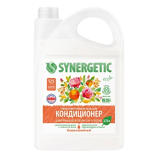 SYNERGETIC Кондиционер-бальзам д/белья Цветущий апельсин и роза 3,75л