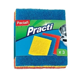 Paclan Мочалки из игольчатого абразива, 3шт