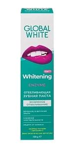 GLOBAL WHITE Зубная паста отбеливающая Enzyme 100г