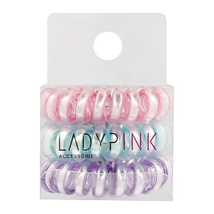 LADY PINK Набор резинок-пружинок SLINKY BOX цветных, 3шт