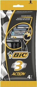 BIC 3 Action Станки д/бритья мужские одноразовые 4шт