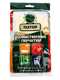 Textop Перчатки латексные Turbo Clean р-р М /300