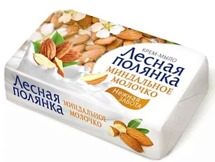 Лесная Полянка Крем-мыло Миндальное молочко, 90гр