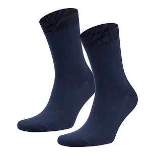 RuSocks Носки гладкие 2й борт/высокий паголенок муж. т.синие 29р-р