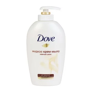 DOVE Жидкое крем-мыло Нежный шелк, 250мл