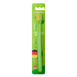 SYNERGETIC Зубная щетка Jbrush зелёная средняя