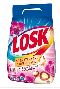 Losk Стиральный порошок Автомат Орхидея и Масло макадамии, 2,7кг