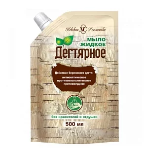 Невская Косметика Мыло жидкое Дегтярное, 500мл, Дой-пак
