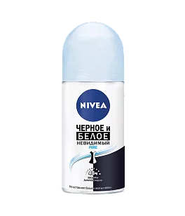 Nivea Део ролик Невидимая защита для черного и белого Pure, 50мл