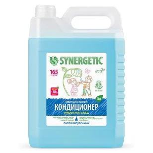 SYNERGETIC Кондиционер-ополаскиватель для белья Утренняя роса, 5л