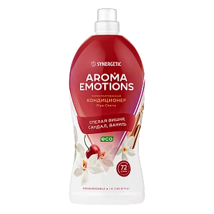 SYNERGETIC Кондиционер для белья EMOTIONS Ripe Cherry/Спелая вишня 1,8л