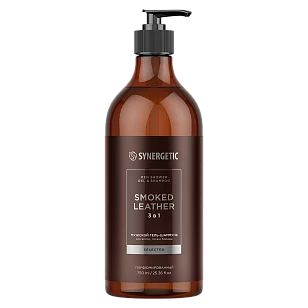 SYNERGETIC Гель д/душа мужской 3в1 Smoked Leather/Дымчатая Кожа 750мл