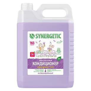 SYNERGETIC Кондиционер-ополаскиватель для белья Лавандовое поле, 5л