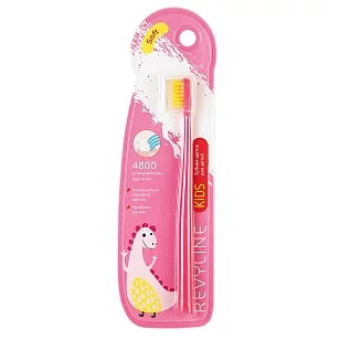Revyline S4800 KIDS Зубная щетка детская 3-12лет розовая мягкая
