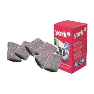 YORK Губки стальные с пропиткой 6шт