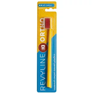 Revyline SM6000 Ortho Зубная щетка желтая/красная щетина мягкая