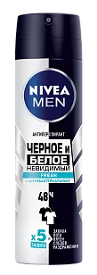 Nivea MEN Део спрей мужской Невидимый д/черного и белого Fresh 150 мл