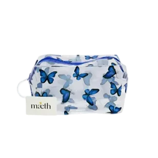 Mæth Косметичка-пенал  Бабочки голубая 16х8х9,5см