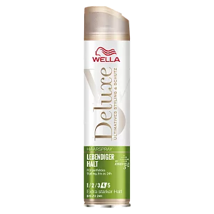 Wella Deluxe Лак для волос Lebendiger Halt Естественная фиксация ЭСФ 4, 250мл