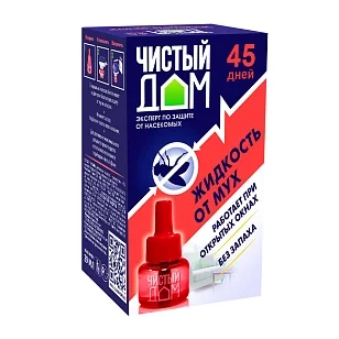 Чистый дом Ликвид от мух и комаров 45 дней