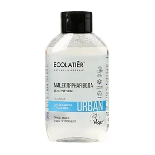 Ecolatier Мицеллярная вода для снятия макияжа для чувствительной кожи Цветок кактуса и алоэ вера, 100
