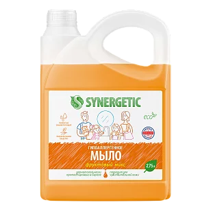 SYNERGETIC Жидкое мыло Фруктовый микс 2,75л