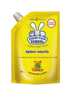 Ушастый нянь Жидкое Крем-мыло Алоэ, 500мл, Дой-пак