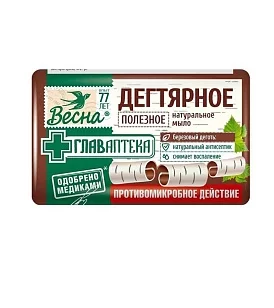 Весна Туалетное мыло Дегтярное, 90г