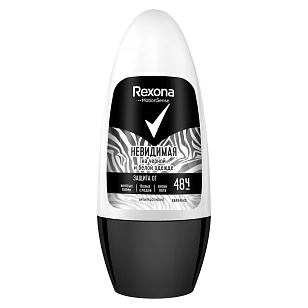 REXONA Део ролик Невидимая на черном и белом, 50мл