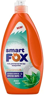 SYNERGETIC SMART FOX Средство д/мытья посуды Алоэ 400мл