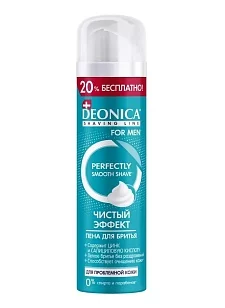 DEONICA FOR MEN Пена для бритья Чистый эффект, 240мл