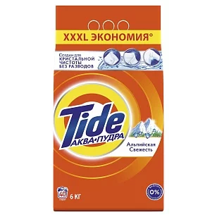 TIDE Стиральный порошок Автомат Альпийская свежесть, 6кг