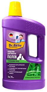 Dr.Aktiv Средство для мытья полов д/домов с питомцами Утренняя роса 1л