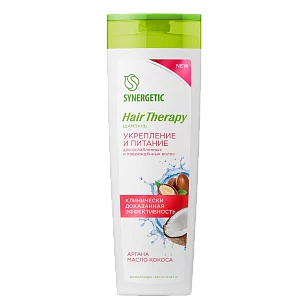 SYNERGETIC Шампунь Укрепление и питание HAIR THERAPY 400мл